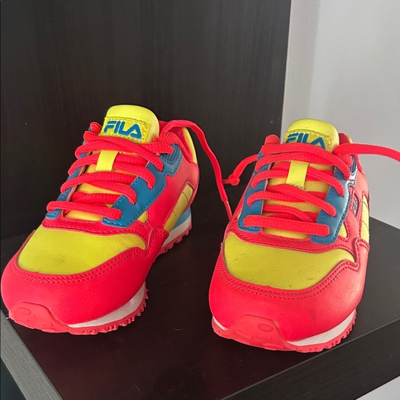Fila Kids' Sneakers in Red, Yellow, and Blue - Picture 1 of 2